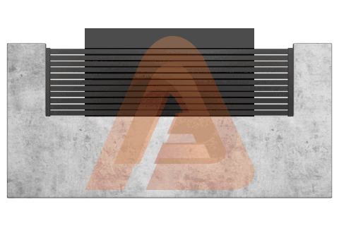 001 1.png | ALU20 HORIZONTAL WALL TOPPER KIT 8' x 2' | Aluglobusfence.com
