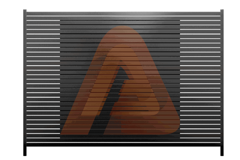 001 3.png | ALU20 Horizontal Fence Kit 8′ x 4′ – Low-Profile Modern Aluminum Fence | Aluglobusfence.com
