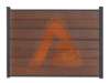 4 x 6 Aspen Brown Black Aluminum 1.png | Composite Aluminum Fence Kit | Aluglobusfence.com
