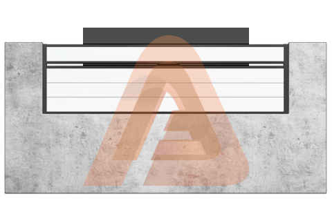 ALU60 Vinil Wall topper.png | ALUVINYL HORIZONTAL WALL TOPPER KIT 2' x '3 | Aluglobusfence.com