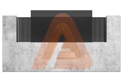 ALV15 Vertical wall topper 1.png | Import placeholder for 26797 | Aluglobusfence.com