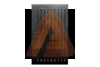 ALV40 Vertical Pedestrian Gate Single Swing.png | H.D Alu40 6.3 SLAT Contractor Line 4' x 6' Vertical Gate Kit ( BLACK PC/WOODGRAIN) | Aluglobusfence.com