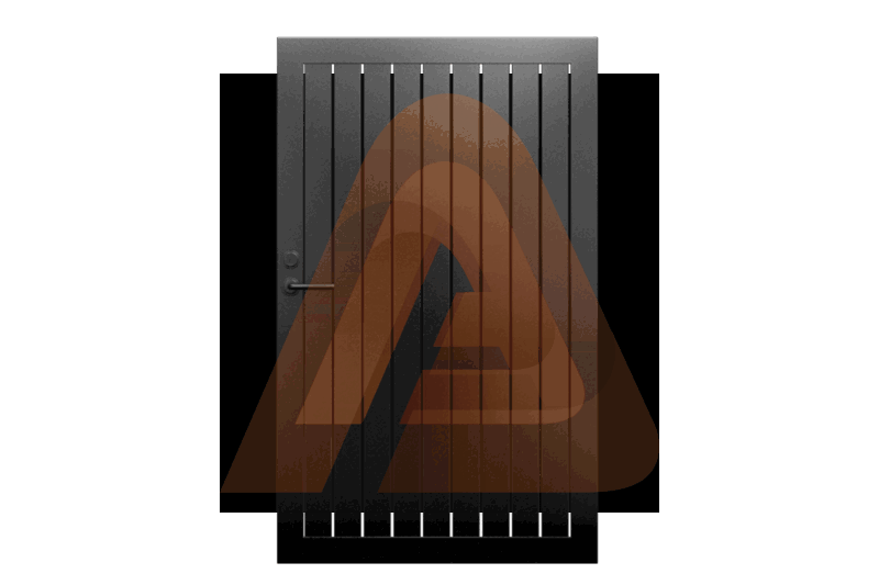 ALV40 Vertical Pedestrian Gate Single Swing.png | H.D Alu40 6.3 SLAT Contractor Line 4' x 6' Vertical Gate Kit ( BLACK PC/WOODGRAIN) | Aluglobusfence.com