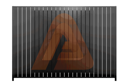 ALV40 Verticall Fence.png | ALU40 Vertical Fence Kit 6′ x 4′ – Modern Low-Height Privacy Fence | Aluglobusfence.com