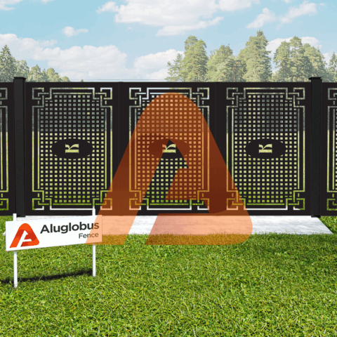 laser gate 05.png | Alu40 Laser Cut Design "Square K" | Aluglobusfence.com