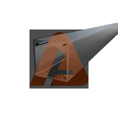 profil 002.png | 8POST2" HD 080 HD Aluminum 2.5" post 8' | Aluglobusfence.com