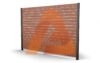 x001 1 1800x.jpg | H.D Alu40 6.3 WoodGrain SLAT Contractor Line 6' x 6' Fence Panel Frame | Aluglobusfence.com