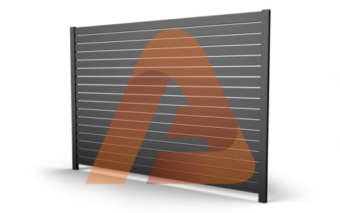 x001 4 1800x.jpg | ALU-40 6.3” Modern Horizontal Fence Kit | 6' x 6’ Heavy-Duty Privacy Fence | Aluglobusfence.com
